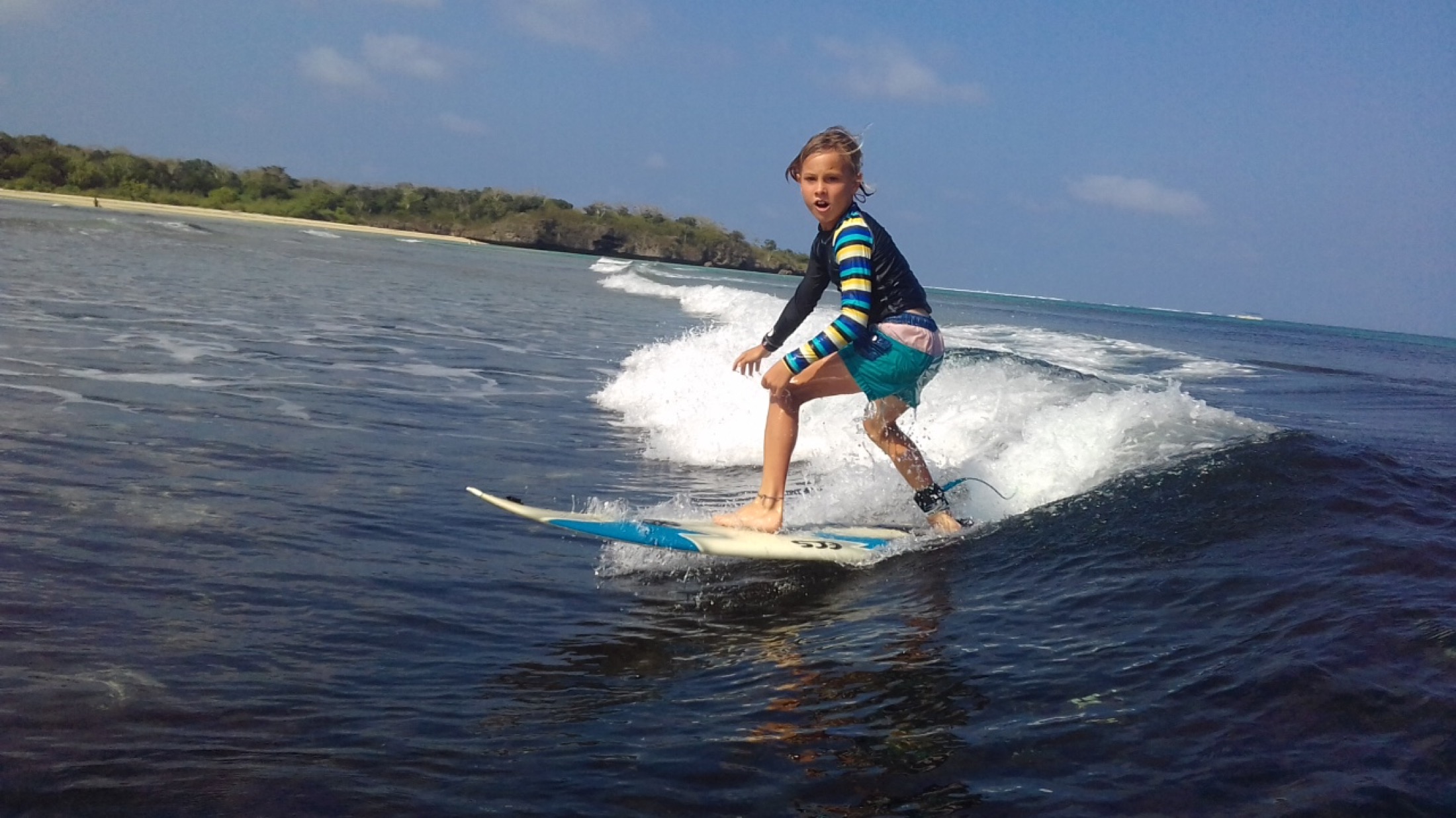 Dream Surf Fiji surf instruction moment near the water